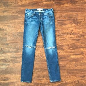 Hollister Ripped/Distressed Knee Skinny Jeans 27